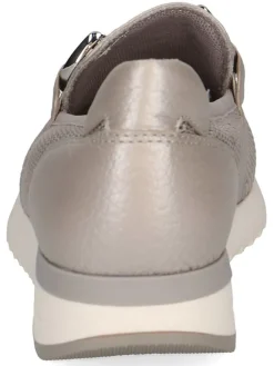 Leder-Slipper in Grau><noscript><img width=