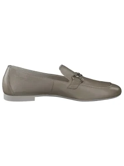 Paul Green Halbschuhe^Leder-Slipper in Khaki