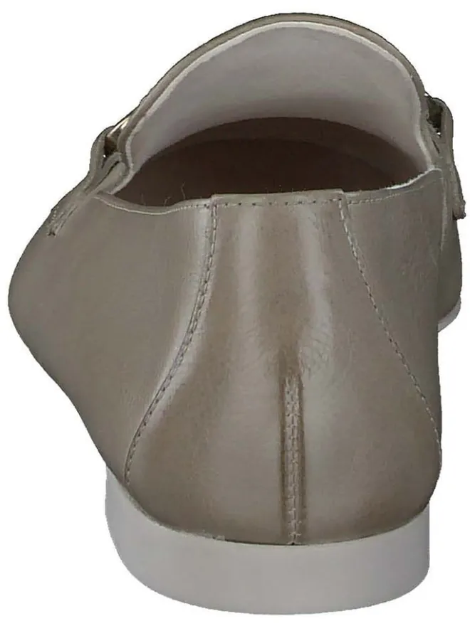 Paul Green Halbschuhe^Leder-Slipper in Khaki