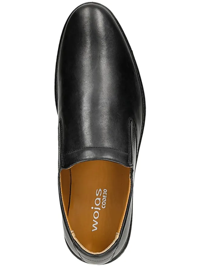 Leder-Slipper in Schwarz>Wojas Online
