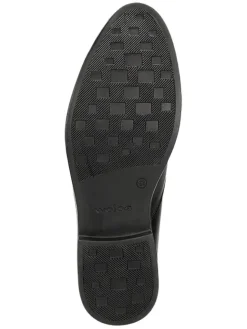 Leder-Slipper in Schwarz><noscript><img width=
