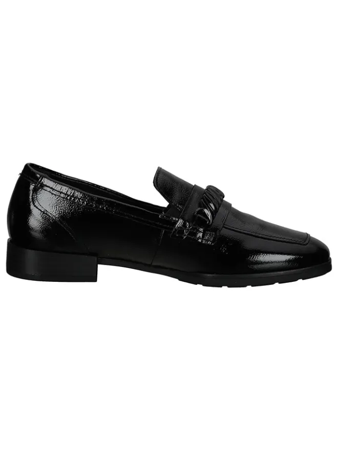 Gabor Halbschuhe^Leder-Slipper in Schwarz
