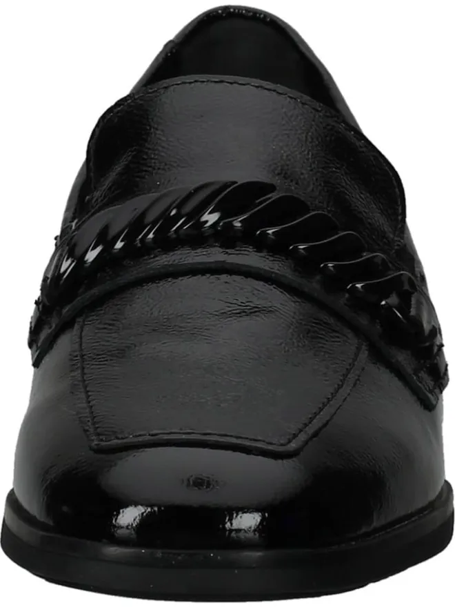 Gabor Halbschuhe^Leder-Slipper in Schwarz