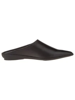 Calvin Klein Halbschuhe^Leder-Slipper in Schwarz
