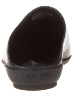 Calvin Klein Halbschuhe^Leder-Slipper in Schwarz