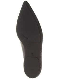 Calvin Klein Halbschuhe^Leder-Slipper in Schwarz