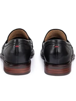 Leder-Slipper in Schwarz><noscript><img width=