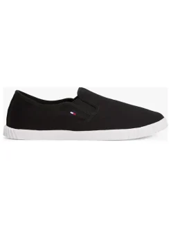 Tommy Hilfiger Shoes Halbschuhe^Leder-Slipper in Schwarz