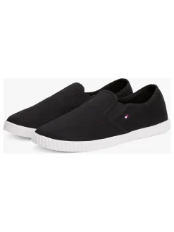 Tommy Hilfiger Shoes Halbschuhe^Leder-Slipper in Schwarz