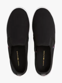Tommy Hilfiger Shoes Halbschuhe^Leder-Slipper in Schwarz