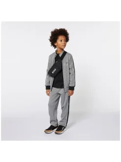 Hugo Boss Kids Halbschuhe·Slipper^Leder-Slipper in Schwarz/ Hellbraun