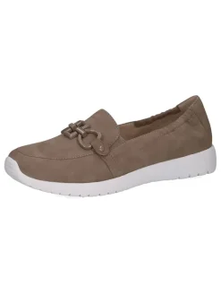 Caprice Halbschuhe^Leder-Slipper in Taupe