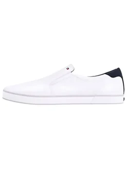 Tommy Hilfiger Shoes Halbschuhe^Leder-Slipper in Weiß