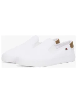 Tommy Hilfiger Shoes Halbschuhe^Leder-Slipper in Weiß