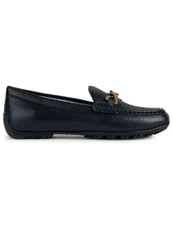 Leder-Slipper "Kosmopolis + Grip" in Schwarz>Geox Hot