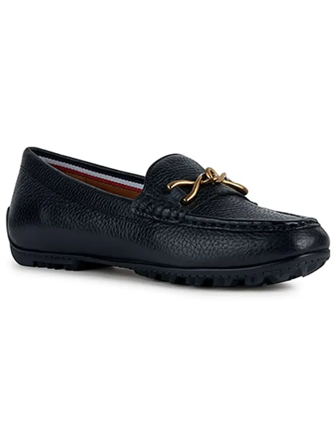 Leder-Slipper "Kosmopolis + Grip" in Schwarz>Geox Hot
