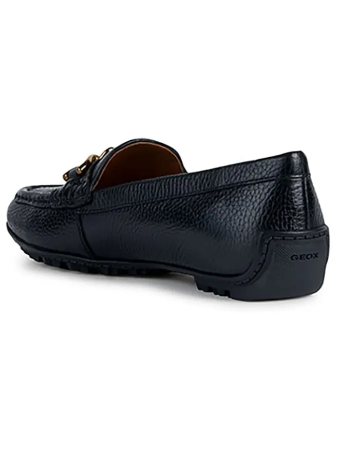 Leder-Slipper "Kosmopolis + Grip" in Schwarz>Geox Hot