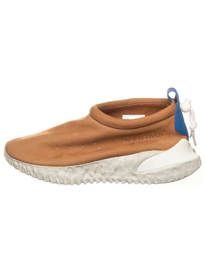 Leder-Slipper "Nike X Undercover Moc Flow" in Hellbraun/ Blau>Nike Sportswear