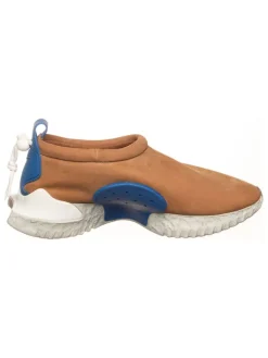 Leder-Slipper "Nike X Undercover Moc Flow" in Hellbraun/ Blau>Nike Sportswear