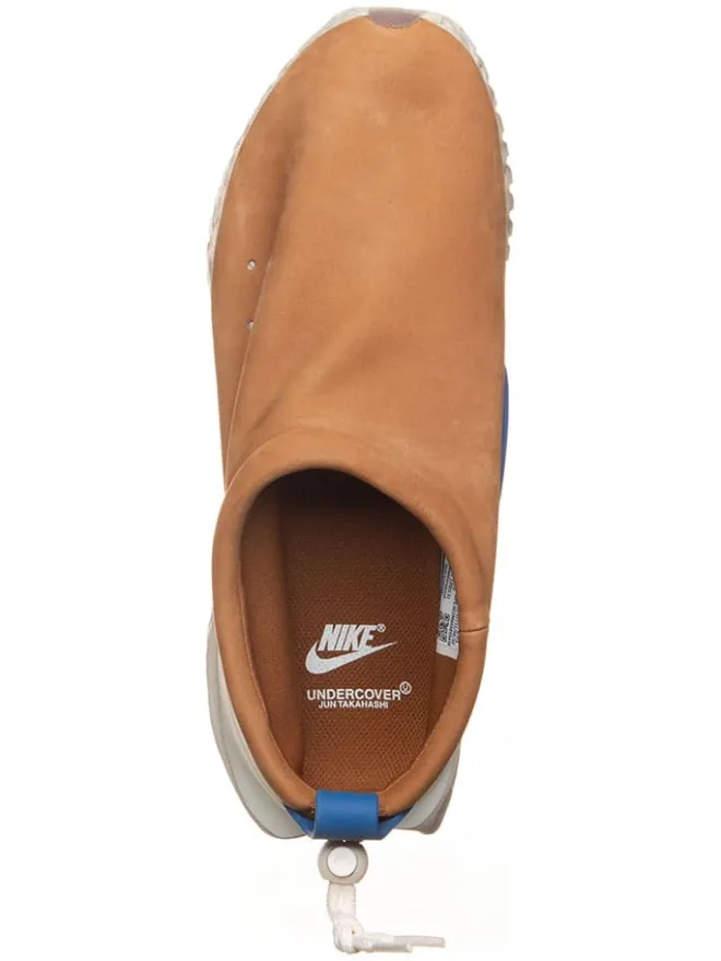 Leder-Slipper "Nike X Undercover Moc Flow" in Hellbraun/ Blau>Nike Sportswear