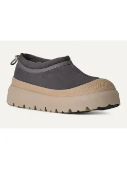 Leder-Slipper "Tasman Weather" in Grau/ Beige>UGG Online