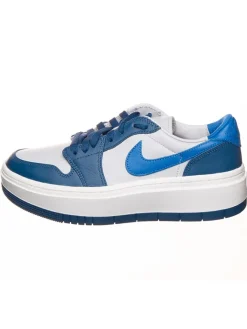 Leder-Sneaker ''1 Elevate Low'' in Weiß/ Blau>Air Jordan