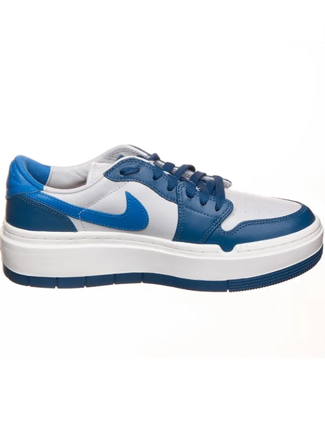 Leder-Sneaker ''1 Elevate Low'' in Weiß/ Blau>Air Jordan