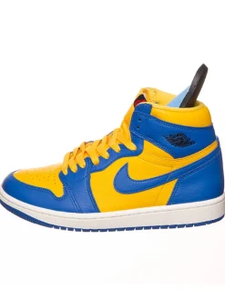 Leder-Sneaker ''1 Retro High'' in Gelb/ Blau><noscript><img width=