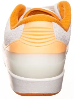 Leder-Sneaker ''2 Retro Low'' in Weiß/ Orange><noscript><img width=