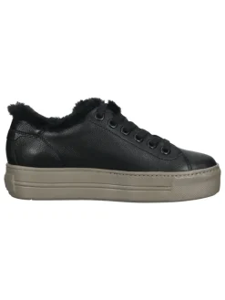 Leder-Sneakers in Schwarz><noscript><img width=