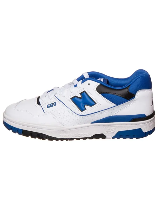 Leder-Sneakers "550" in Weiß/ Blau>New Balance Online