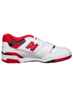 New Balance Sneakers^Leder-Sneakers "550" in Weiß/ Rot