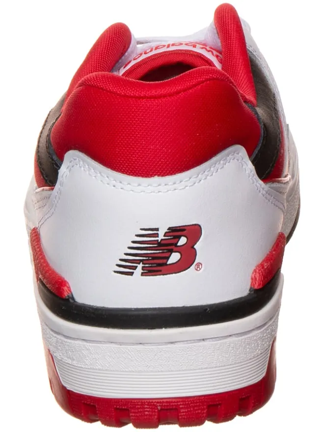 New Balance Sneakers^Leder-Sneakers "550" in Weiß/ Rot