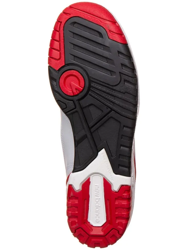 New Balance Sneakers^Leder-Sneakers "550" in Weiß/ Rot