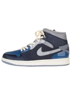 Nike Sneakers^Leder-Sneakers "1 Mid SE Craft" in Dunkelblau/ Grau