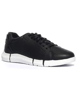 Geox Sneakers^Leder-Sneakers "Adacter" in Schwarz
