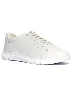 Geox Sportschuhe^Leder-Sneakers "Adacter" in Weiß