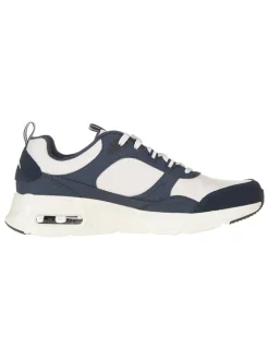 Leder-Sneakers "Air Court Yatton" in Dunkelblau/ Weiß>Skechers Outlet