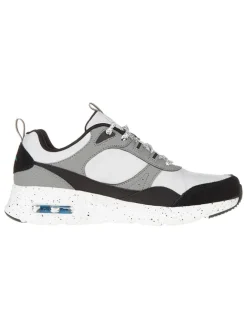 Skechers Sneakers^Leder-Sneakers "Air Court Yatton" in Grau/ Schwarz/ Weiß