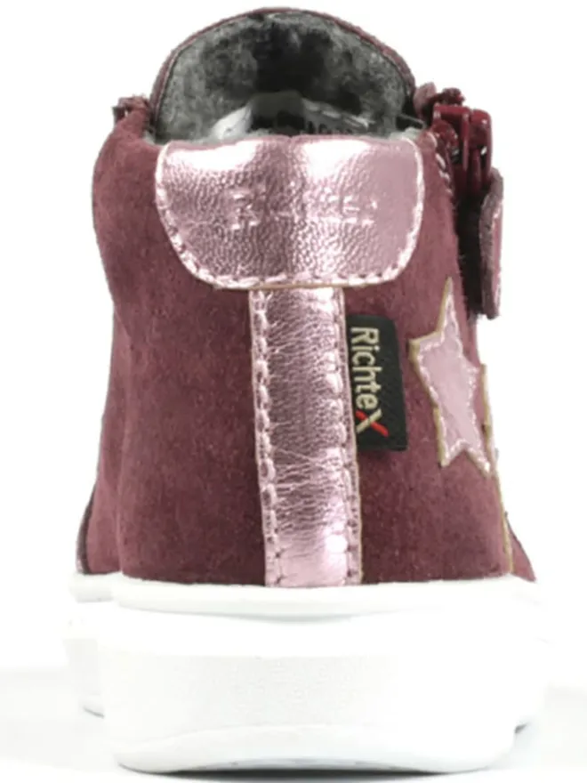 Richter Shoes Sneakers·Sneakers High^Leder-Sneakers "Alessa" in Dunkelrot