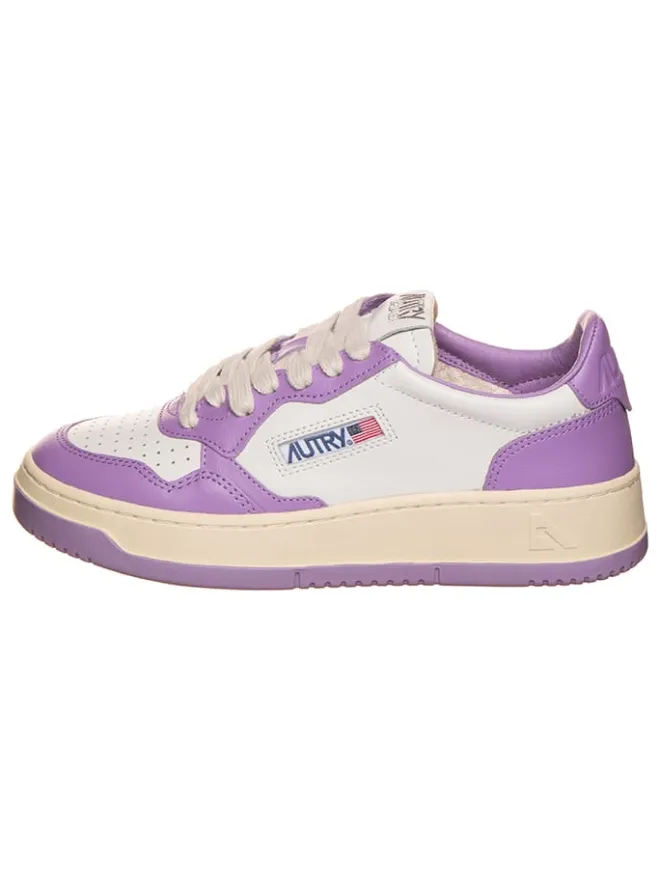Leder-Sneakers "" in Lila/ Weiß>AUTRY Outlet