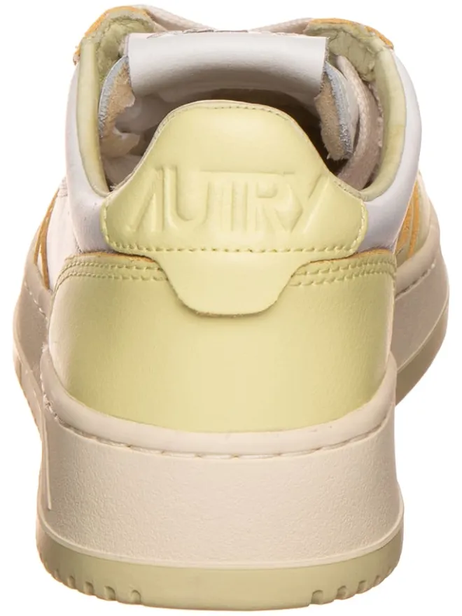 Leder-Sneakers "" in Weiß/ Gelb>AUTRY Discount