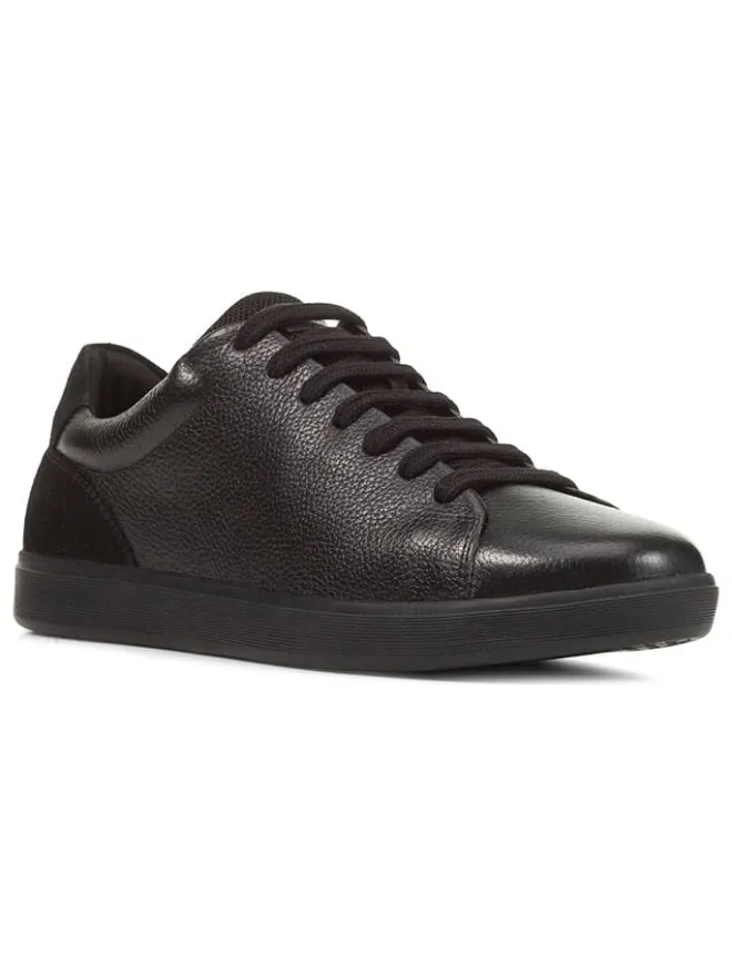 Geox Sneakers^Leder-Sneakers "Avola" in Schwarz
