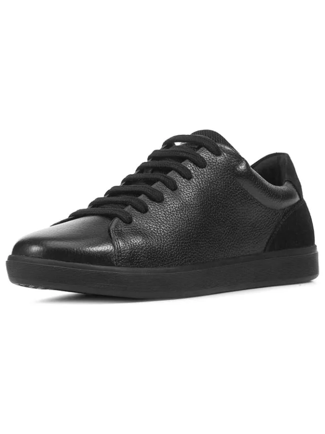 Geox Sneakers^Leder-Sneakers "Avola" in Schwarz