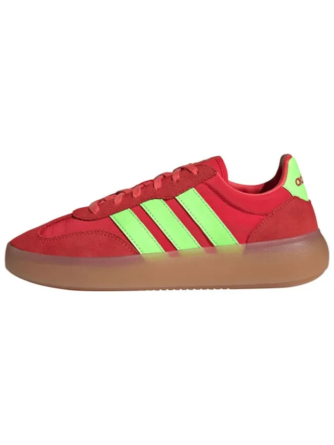 adidas Schnürschuhe^Leder-Sneakers "Barreda Decode" in Rot/ Grün