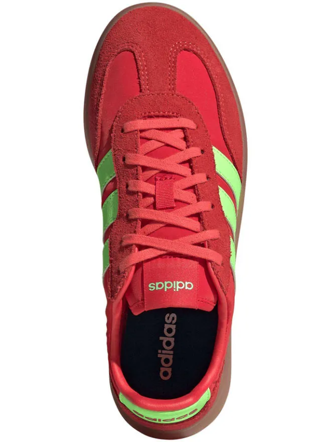 adidas Schnürschuhe^Leder-Sneakers "Barreda Decode" in Rot/ Grün