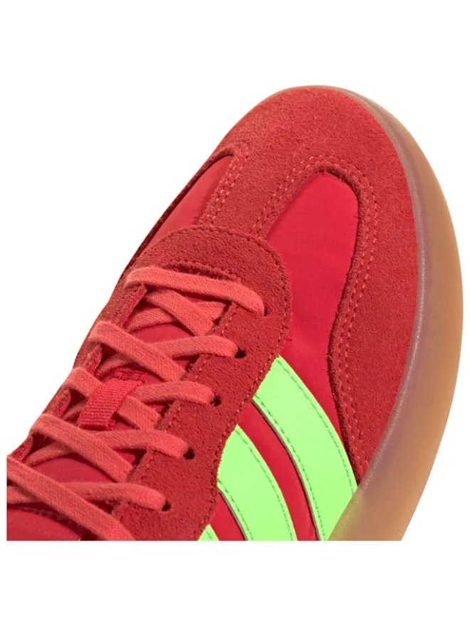 adidas Schnürschuhe^Leder-Sneakers "Barreda Decode" in Rot/ Grün