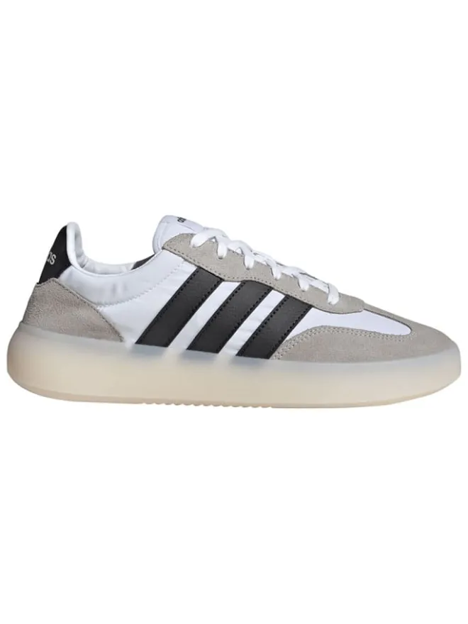 adidas Sportschuhe^Leder-Sneakers "Barreda Decode" in Beige/ Schwarz/ Weiß