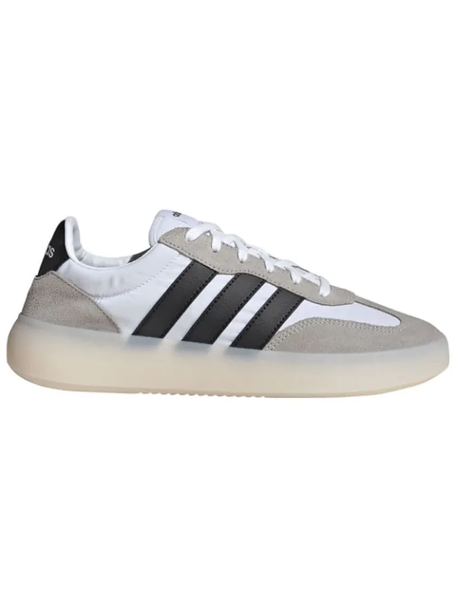 adidas Sportschuhe^Leder-Sneakers "Barreda Decode" in Beige/ Schwarz/ Weiß