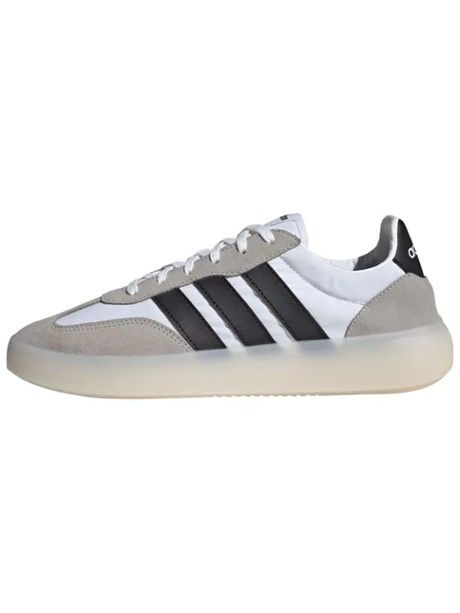 adidas Sportschuhe^Leder-Sneakers "Barreda Decode" in Beige/ Schwarz/ Weiß